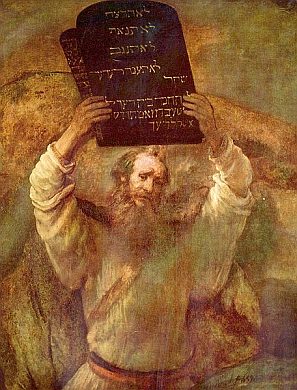 Moise si Cele 10  Porunci , de Rembrandt